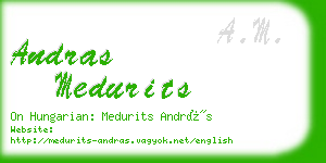 andras medurits business card